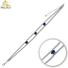  Gümüş Zirkon Taşlı Bilezik / Bileklik